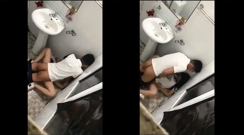 Người yêu say xỉn và bạn trai trong phòng tắm nhà hàng